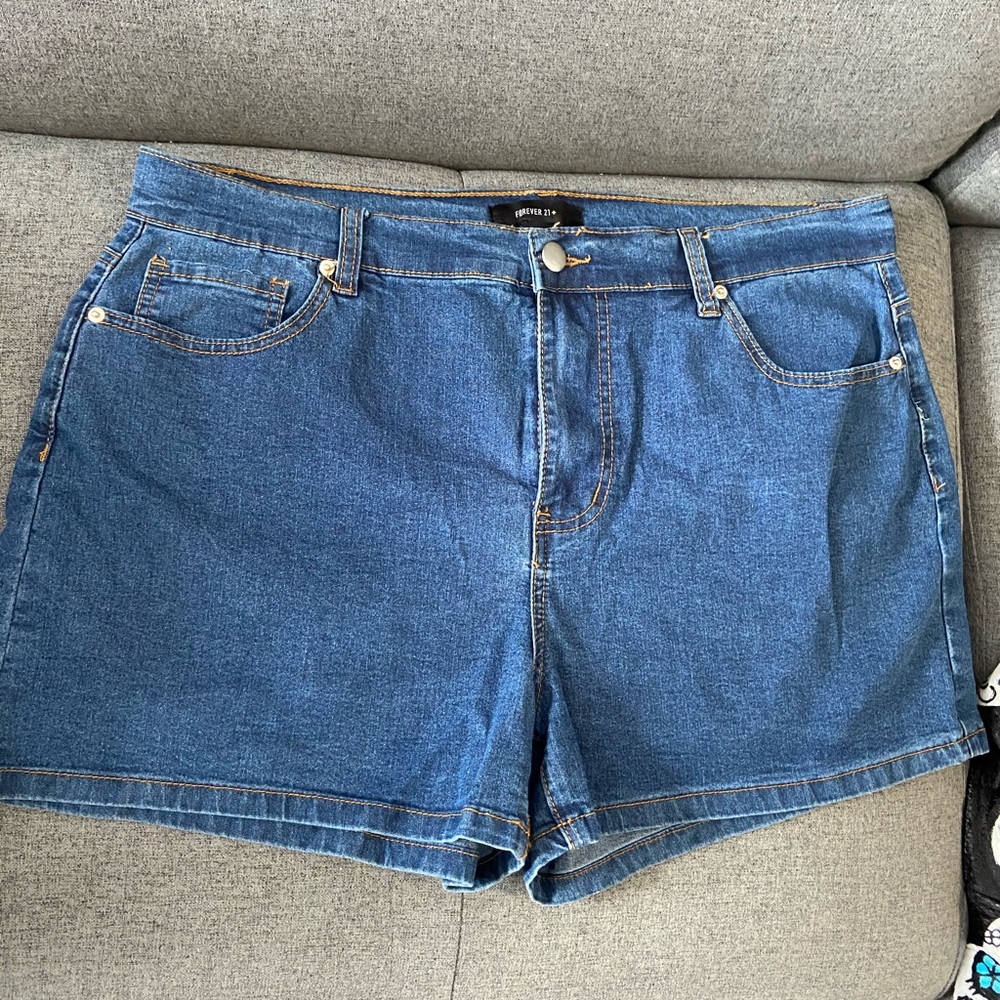 High Rise jean shorts